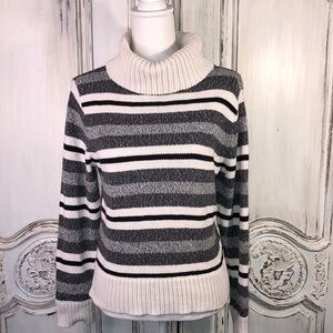 Liz Claiborne Chunky Knit Cowl Neck Sweater